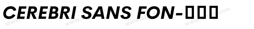 CEREBRI SANS FON字体转换